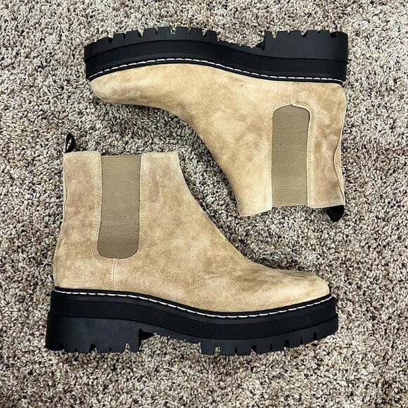 Marc Fisher Pirro Suede Leather Boots - Picture 2 of 5